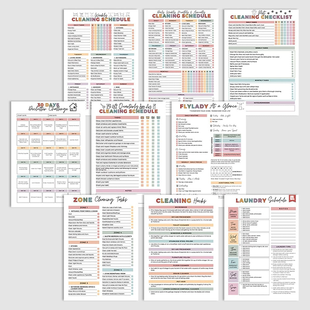 Last Day 49% OFF🔥🔥ADHD Cleaning & Organizing Toolkit - Chore Planner✔