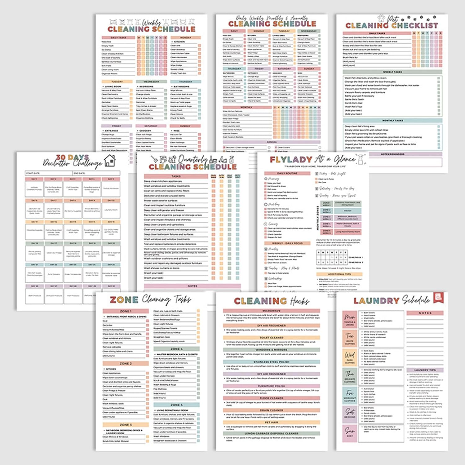 Last Day 49% OFF🔥🔥ADHD Cleaning & Organizing Toolkit - Chore Planner✔