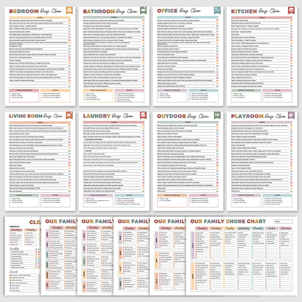 Last Day 49% OFF🔥🔥ADHD Cleaning & Organizing Toolkit - Chore Planner✔