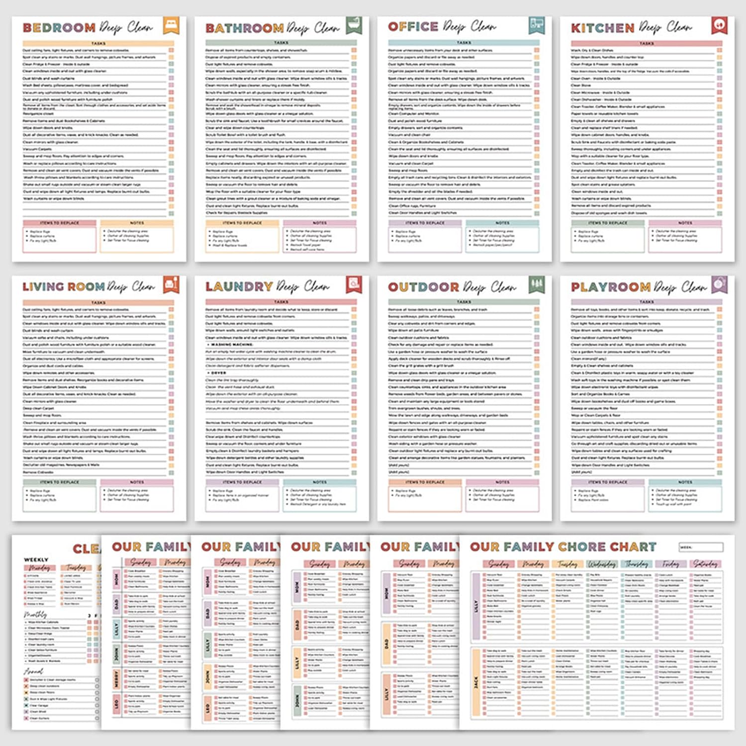Last Day 49% OFF🔥🔥ADHD Cleaning & Organizing Toolkit - Chore Planner✔