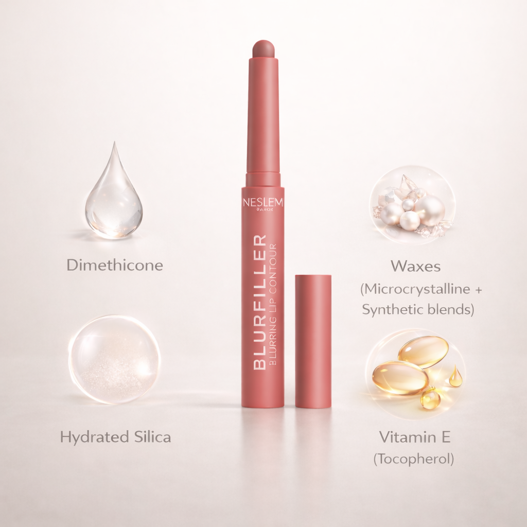 【🔥Final 3 hours 60% off】:NESLEMY™ Blurfiller Blurring Lip Contour，Buildable Formula,Line, Define, Contour