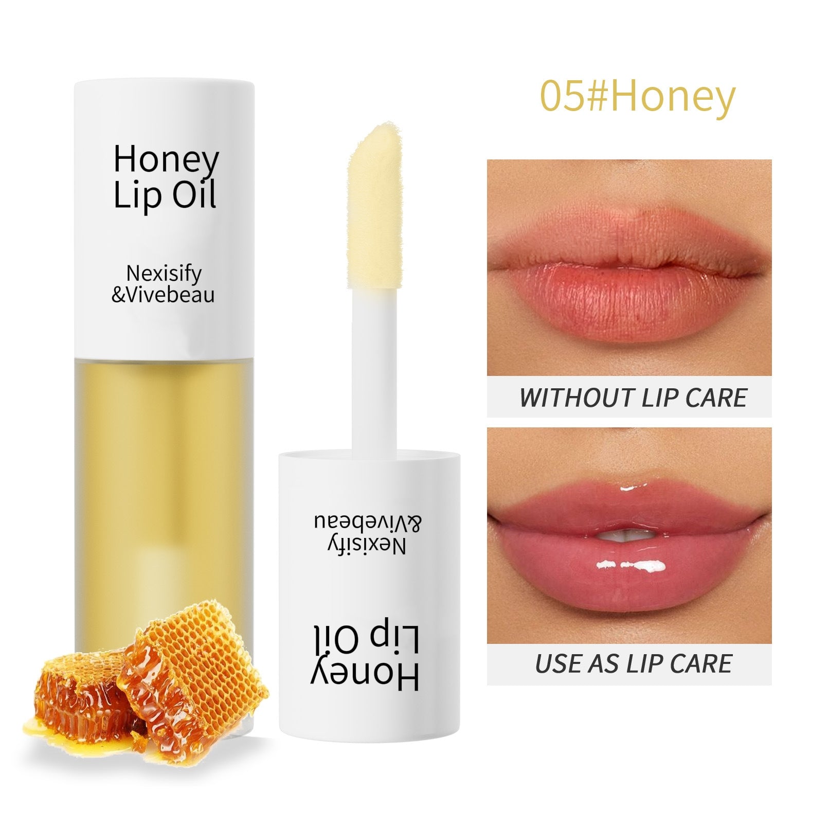 【🔥Final 3 hours 50% off🔥 】:Korean Lip Oil + Lip Stain-Shiny Mirror Finish, Non-stick Cup Long Lasting